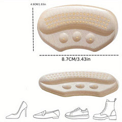 Heel Stickers: Anti-Drop & Anti-Grind for Loafers, Leather Shoes - Half Size Pad
