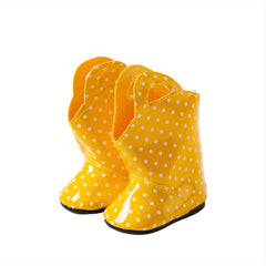 Yellow Rain Boots for 45-72 cm American Baby Doll