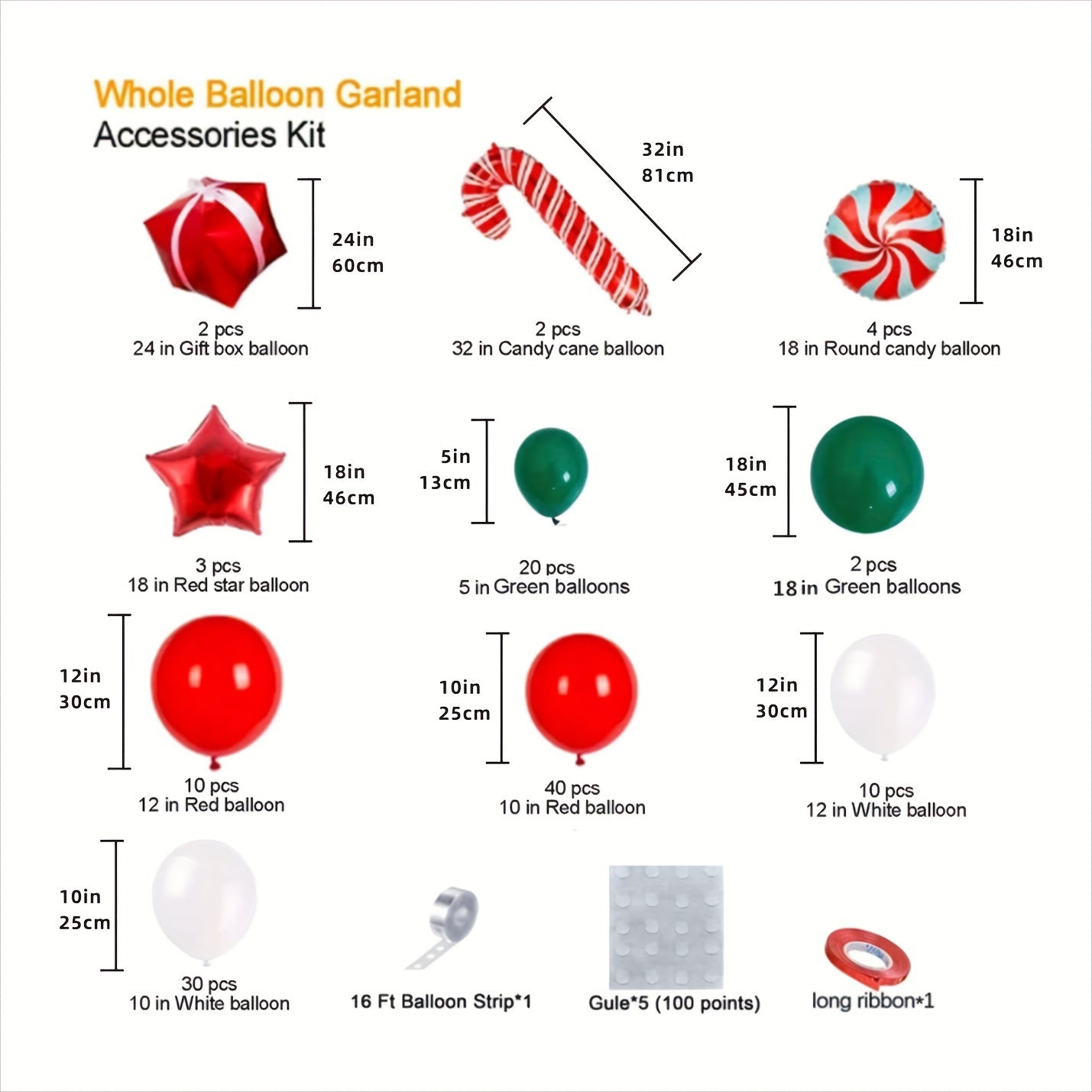 Christmas Garland Arch Inflatable Props Set
