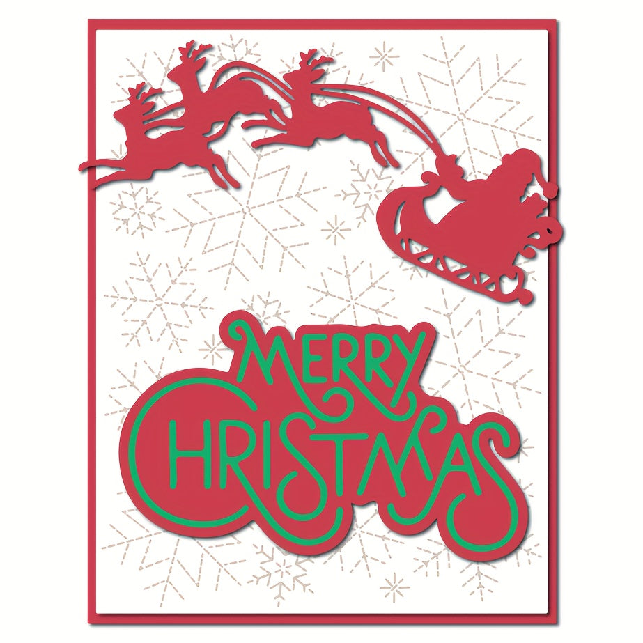 1pc Christmas Santa Claus Scrapbooking Metal Die Cut