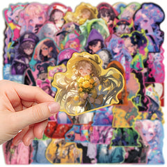 50pcs Sweet Girly Series Graffiti Stickers for Laptop Water Cup DIY Decoration