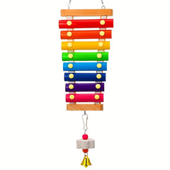 Colorful Wooden Xylophone Toy for Birds