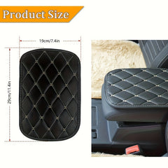Car Leather Armrest Mat - Armrests Storage Box Mats, Waterproof Cushion Cover