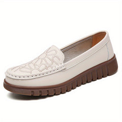 Women's Embroidered Loafers Soft Sole Casual Walking Flats