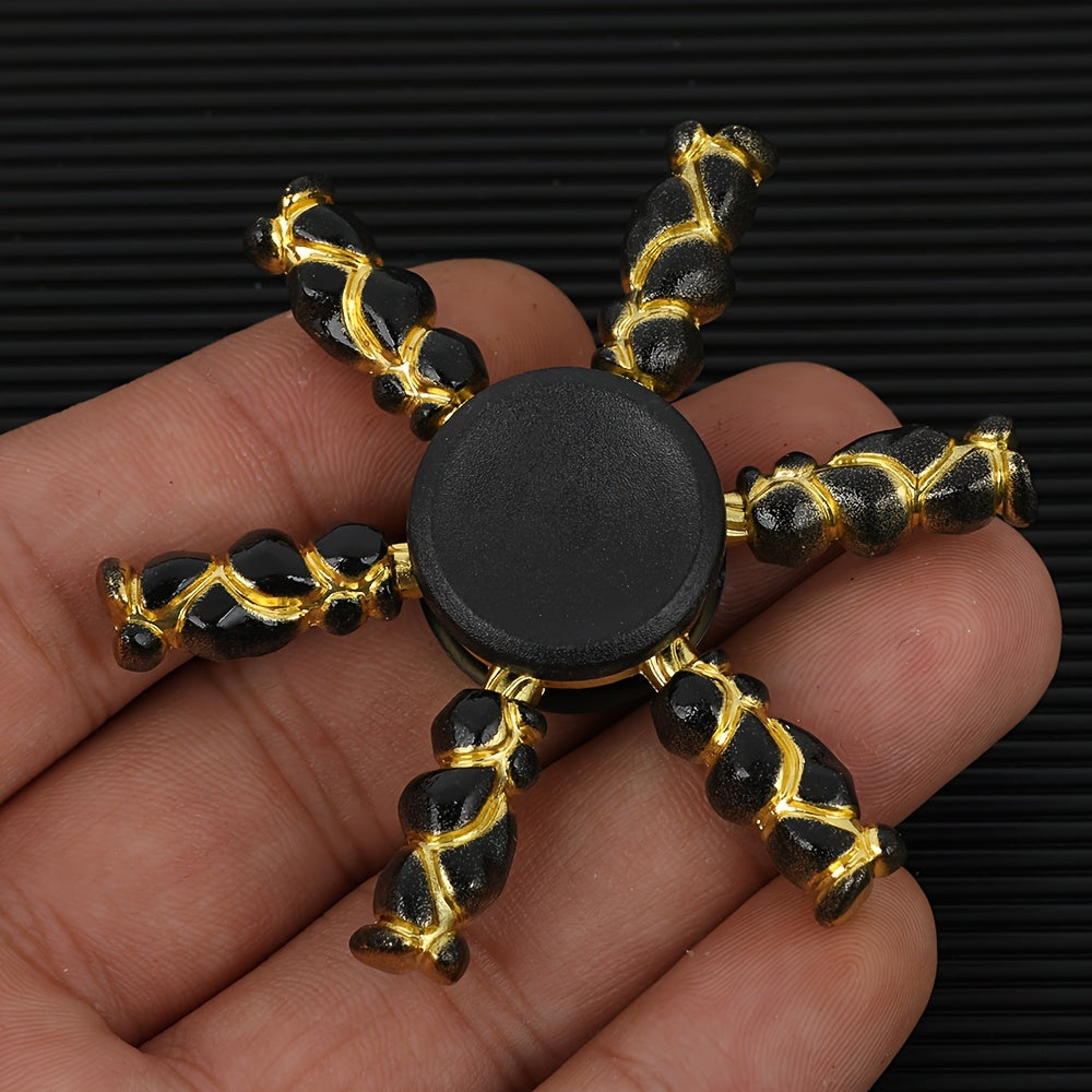 Mini Colorful Fidget Spinner Metallic Spin Ideal for Focus