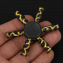 Mini Colorful Fidget Spinner Metallic Spin Ideal for Focus