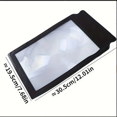 Ultra-thin A4 Full Page Magnifier for Reading Books and Newspapers