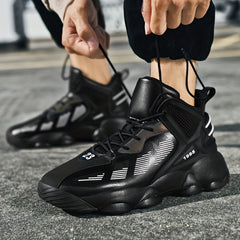 Men's Big & Tall Basketball Shoes Non Slip Lace Up Sneakers