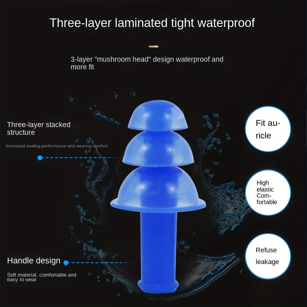Swim Safely Earplugs & Nose Clip Set with Box