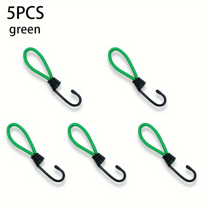 10pcs Outdoor Bungee Cord With Hook for Camping Boats Luggage
