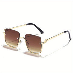 Men's Half Frame Sunglasses Couple's Versatile Sunglasses
