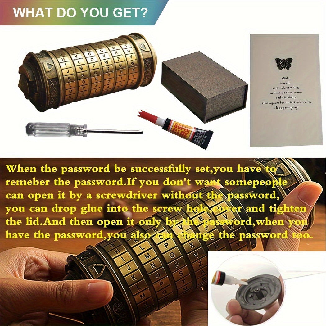 Mini Lock Puzzle Boxes With Hidden Compartments Romantic Gift