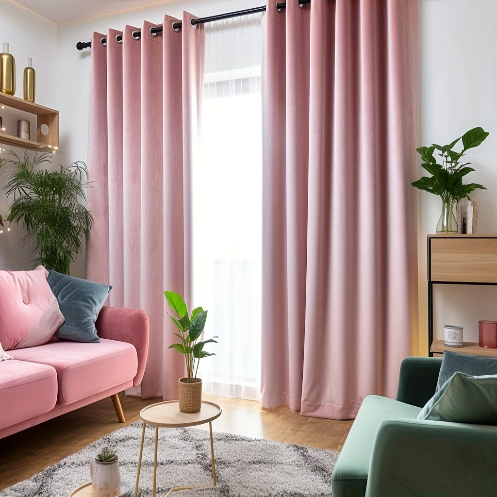 Blackout Curtains with Grommet Top - Light Blocking for Living Room