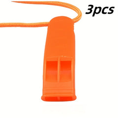 3pcs Survival Whistle with Lanyard for Outdoor Camping