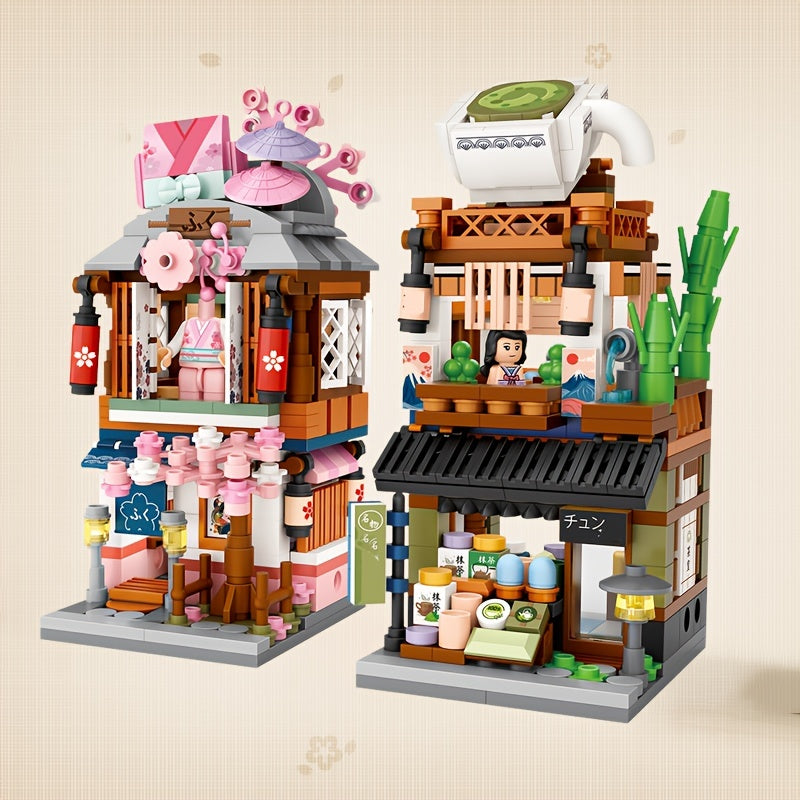 Building Blocks Street View Kimono Shop Toy