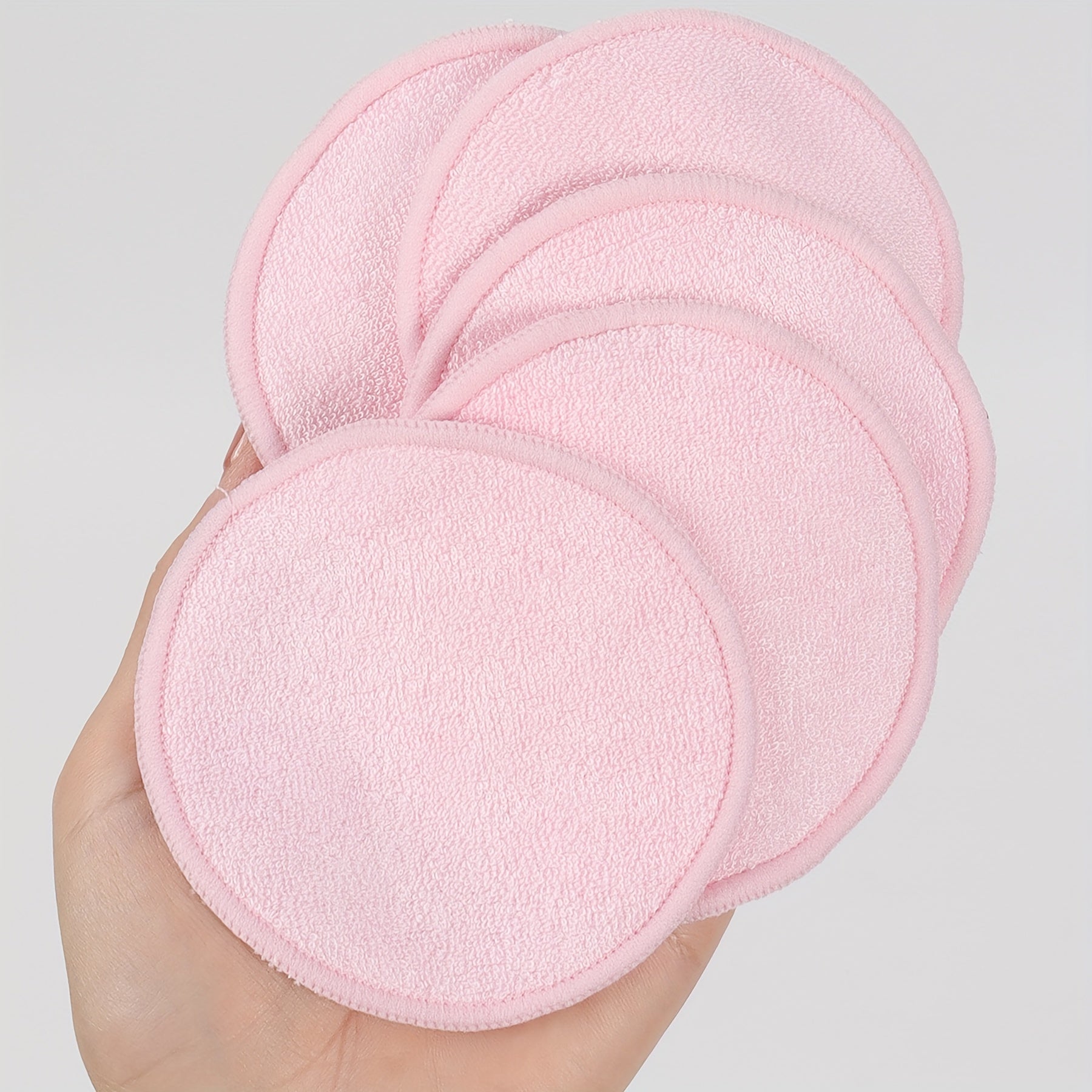 Cotton Makeup Remover Pads Unscented 20 Pack Washable Facial Cleansing Cloths