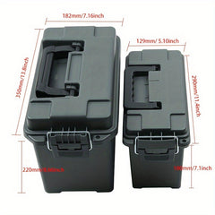 1pc Tool Case Utility Protective Container Lockable Carrying Portab