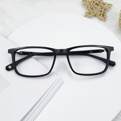 Men's Rectangle Frame Light Glasses Classic Computer Glasses