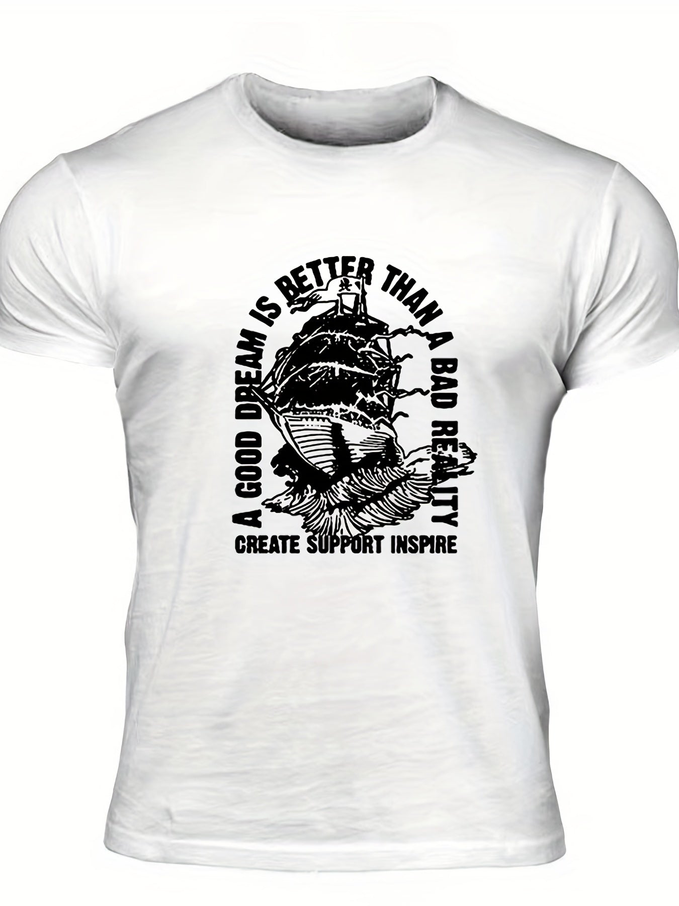 Men's Graphic T shirt Casual Breathable Tee Summer Outdoor