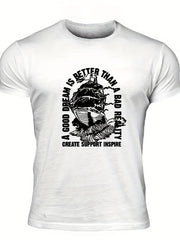 Men's Graphic T shirt Casual Breathable Tee Summer Outdoor