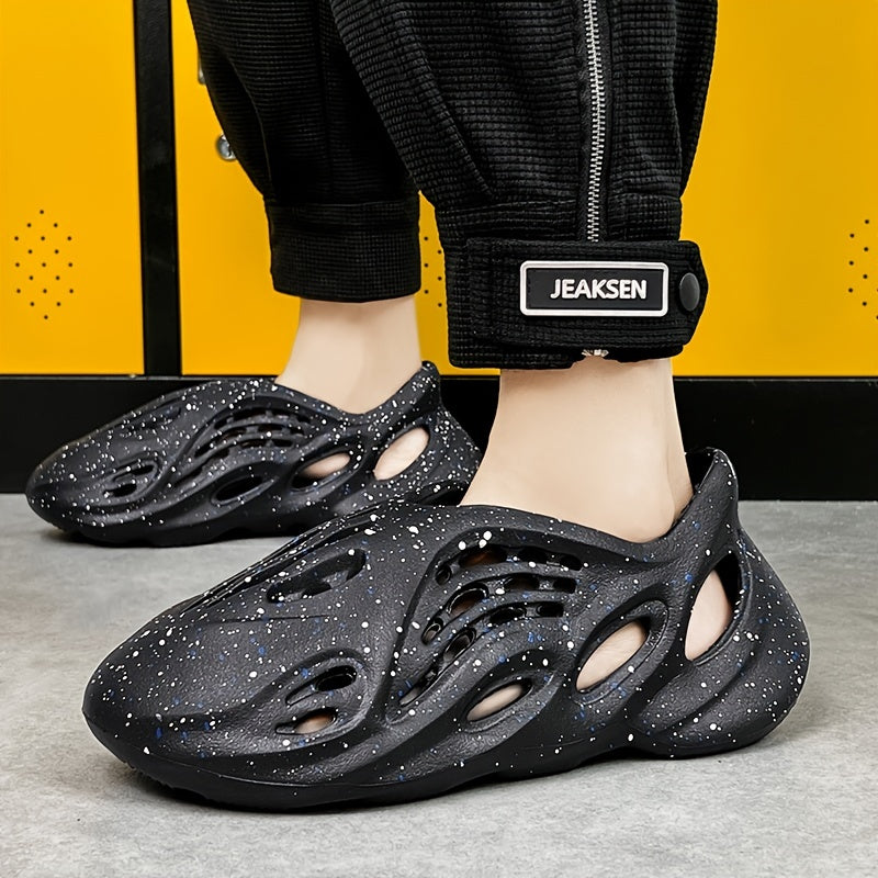 Men's Cut Out Slip On Clogs Casual Outdoor Walking Shoes