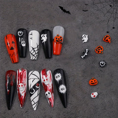 5pcs Halloween 3D Nail Charms Alloy For Acrylic Nails