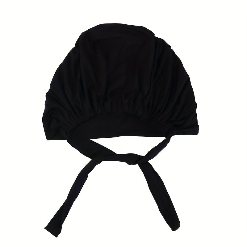 Lace Up Head Scarf Turban Cap for Women
