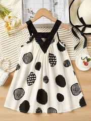 Polka Dot Cami Princess Dress For Toddler Girls