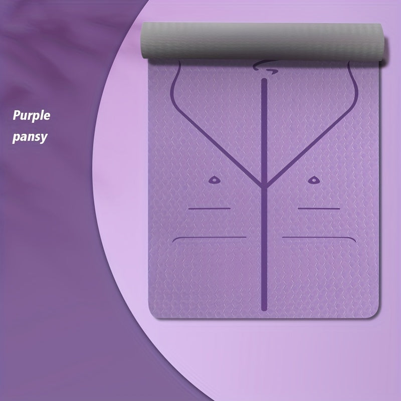 Non Slip TPE Yoga Mat Durable Exercise Cushion