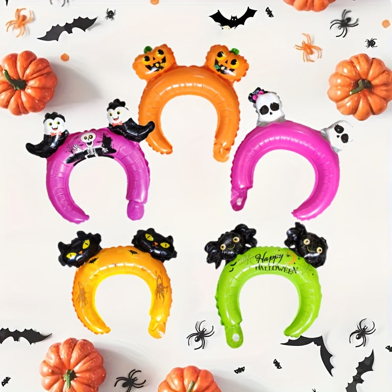 10pcs Halloween Headgear Balloons Inflatable Headband Party Supplies