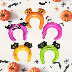 10pcs Halloween Headgear Balloons Inflatable Headband Party Supplies
