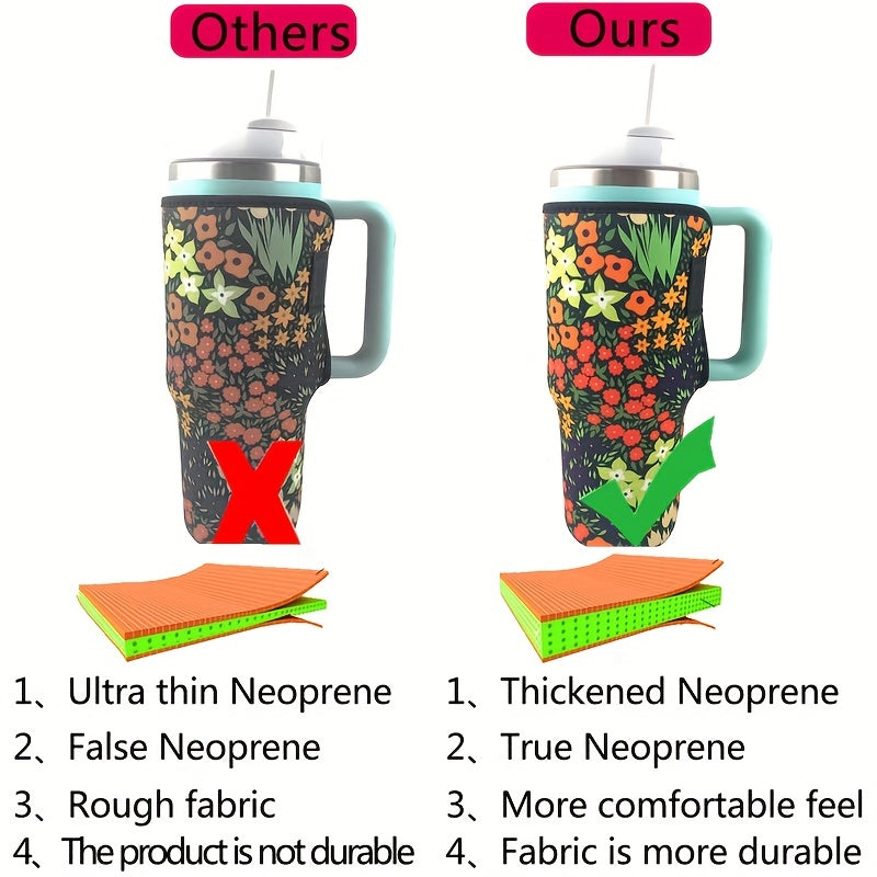 40oz Insulated Cup Sleeve - Keep Drinks Hot/Cold, Non-Slip Protection
