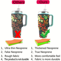 40oz Insulated Cup Sleeve - Keep Drinks Hot/Cold, Non-Slip Protection
