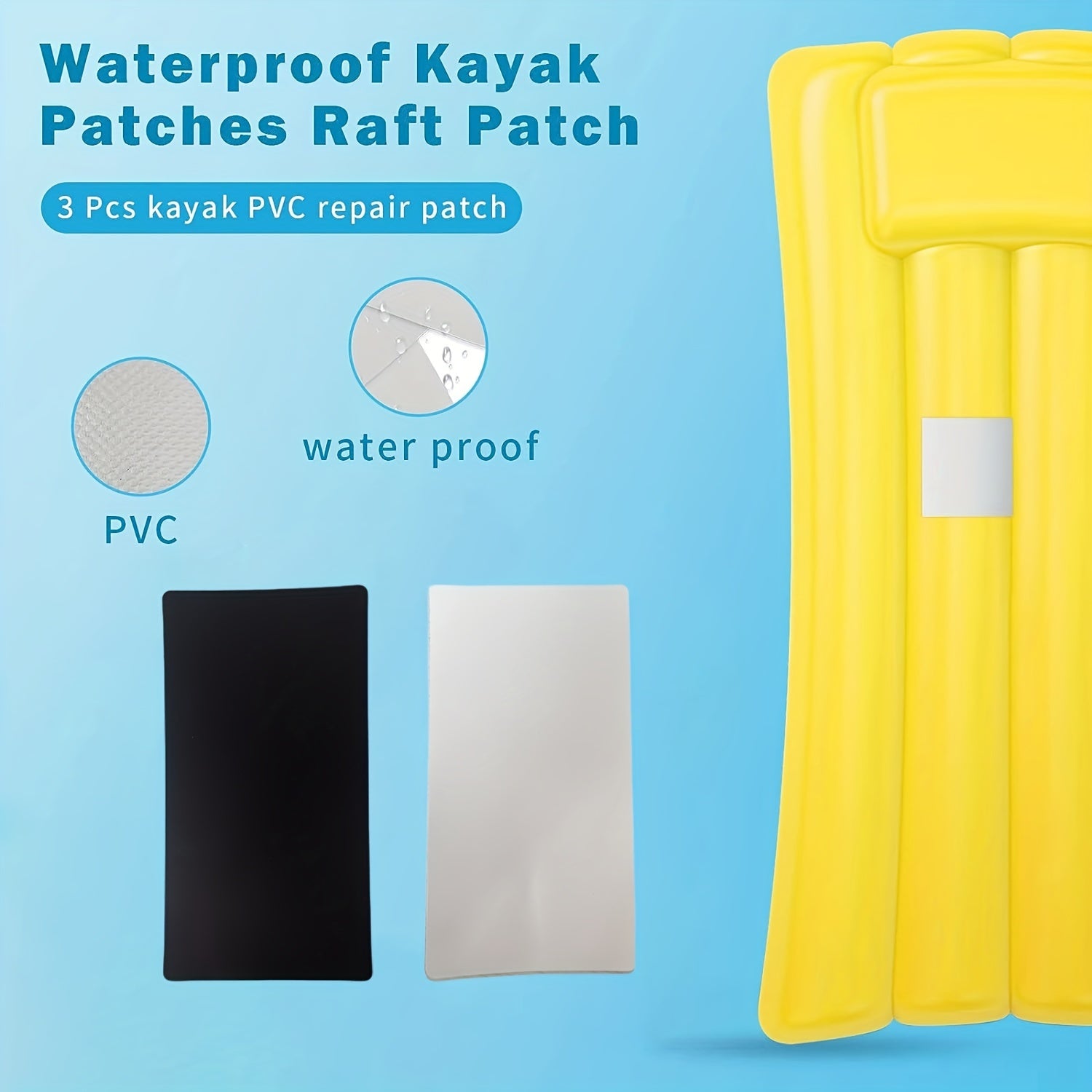 Inflatable Boat Repair Kit Waterproof Patches Glue Bucket