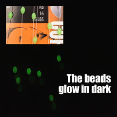 Sabiki Rigs w/ High Carbon Hooks & Glow Beads for Fishing