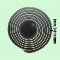 8mm Non-slip TPE Yoga Mat with Body Guide Line 183x72x0.31in