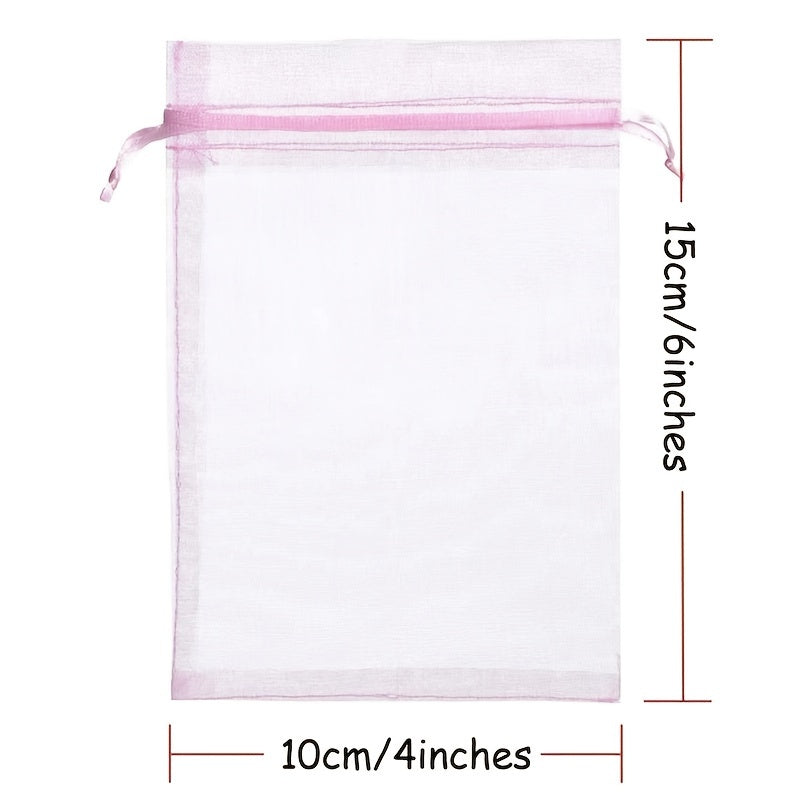 20pcs Drawstring Organza Bag Favor Candy Bag Wedding Party Supplies