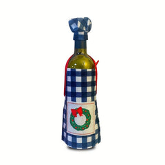 Christmas Wine Bottle Cover Chef Series Apron Sleeve Restaurant Decoration