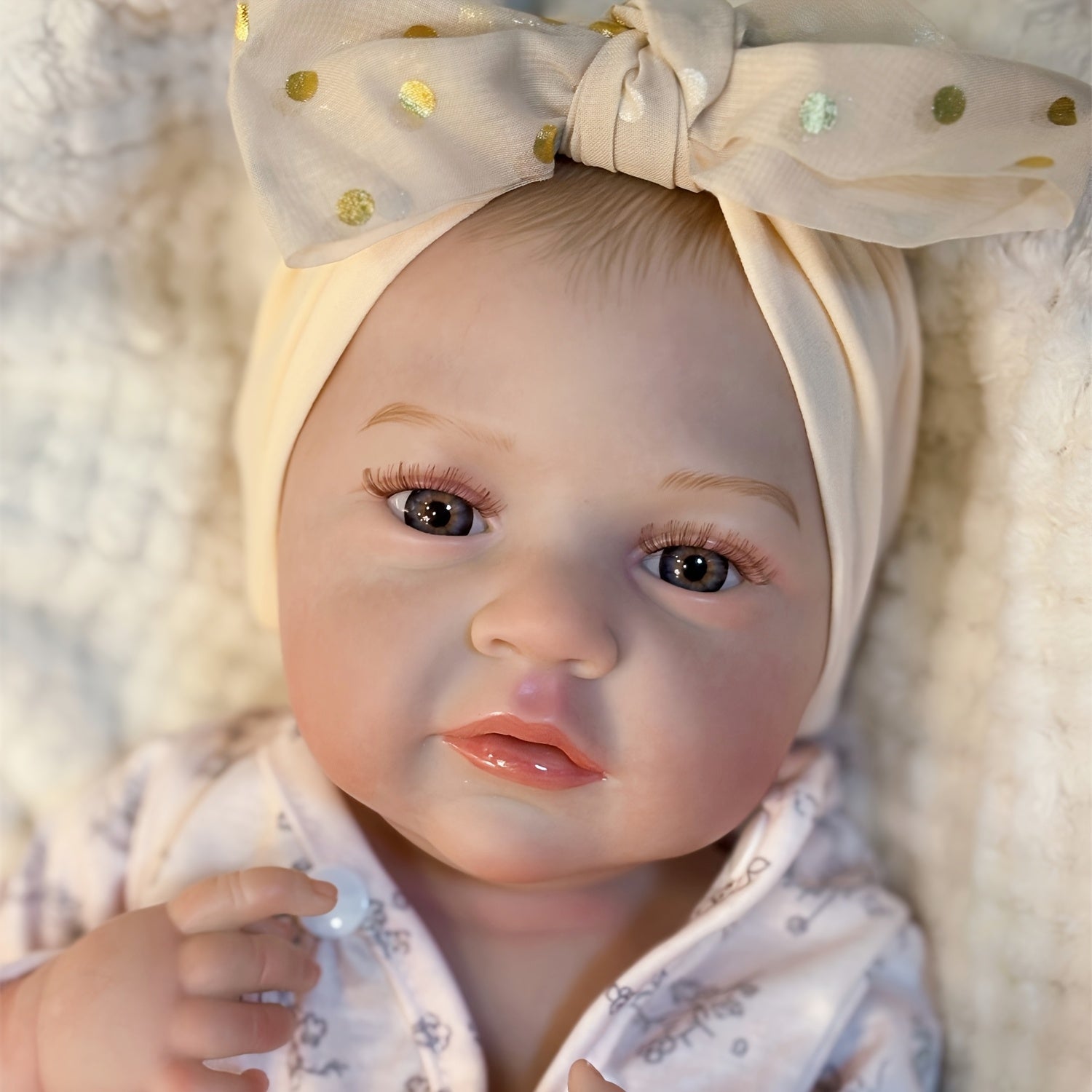 Realistic Full Body Vinyl Girl Doll with Painted Hair Eyes