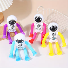 Telescopic Astronaut Decompression Toy with Suction Cups