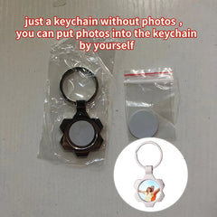 1pc A88 Series Blank Keychain Metal DIY Print Keychain Car Key Ornament