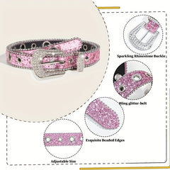 Luxury Kids Rhinestone Belt, Unisex