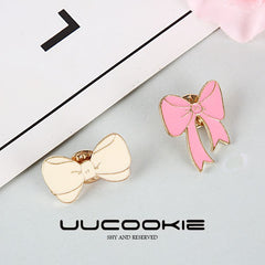 Girls Cartoon Bow Pin Decorative Accessories For Scarf Sweater