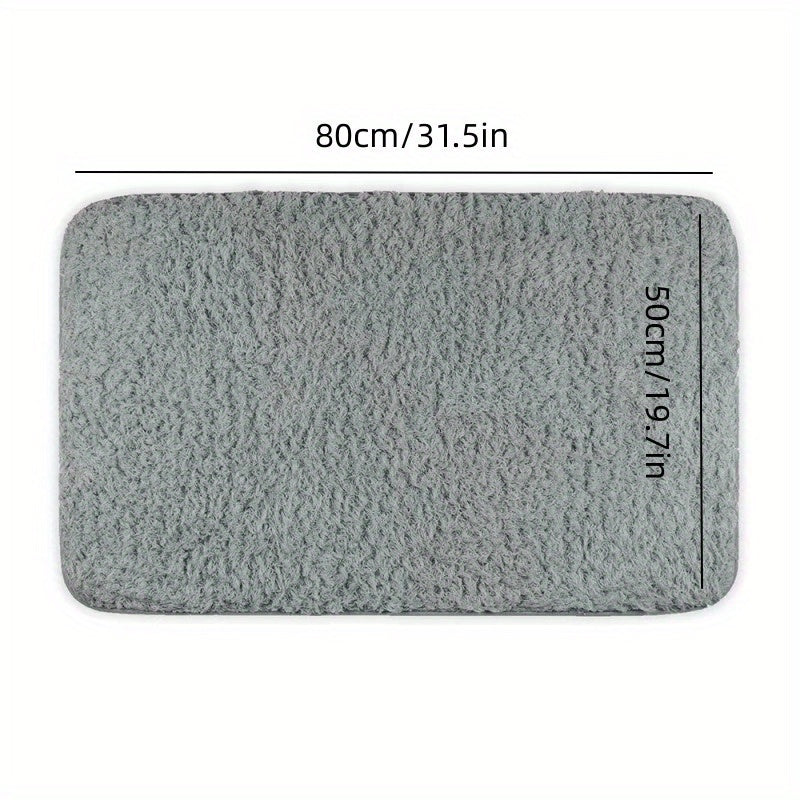 Plush Thickened Bathroom Rug Non-slip Soft Mat