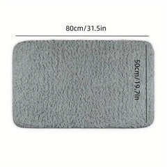 Plush Thickened Bathroom Rug Non-slip Soft Mat