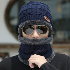 Winter Thickened Warm Beanie and Scarf Set