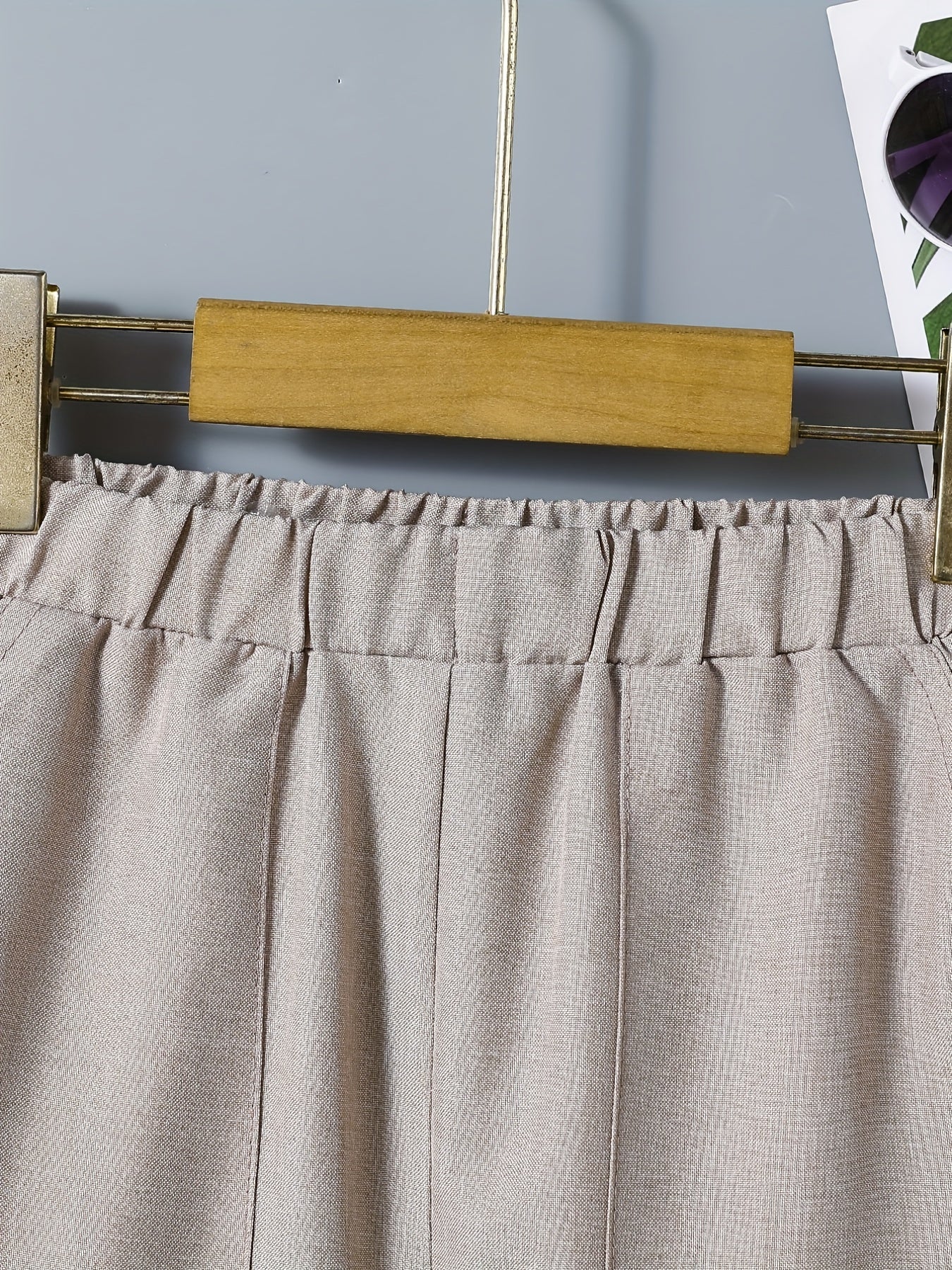 Solid Comfy Casual Trousers for Big and Tall Boys