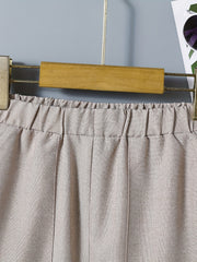 Solid Comfy Casual Trousers for Big and Tall Boys