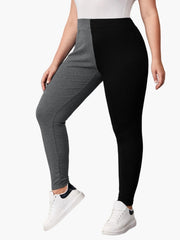 Colorblock Ribbed High Rise Yoga Leggings