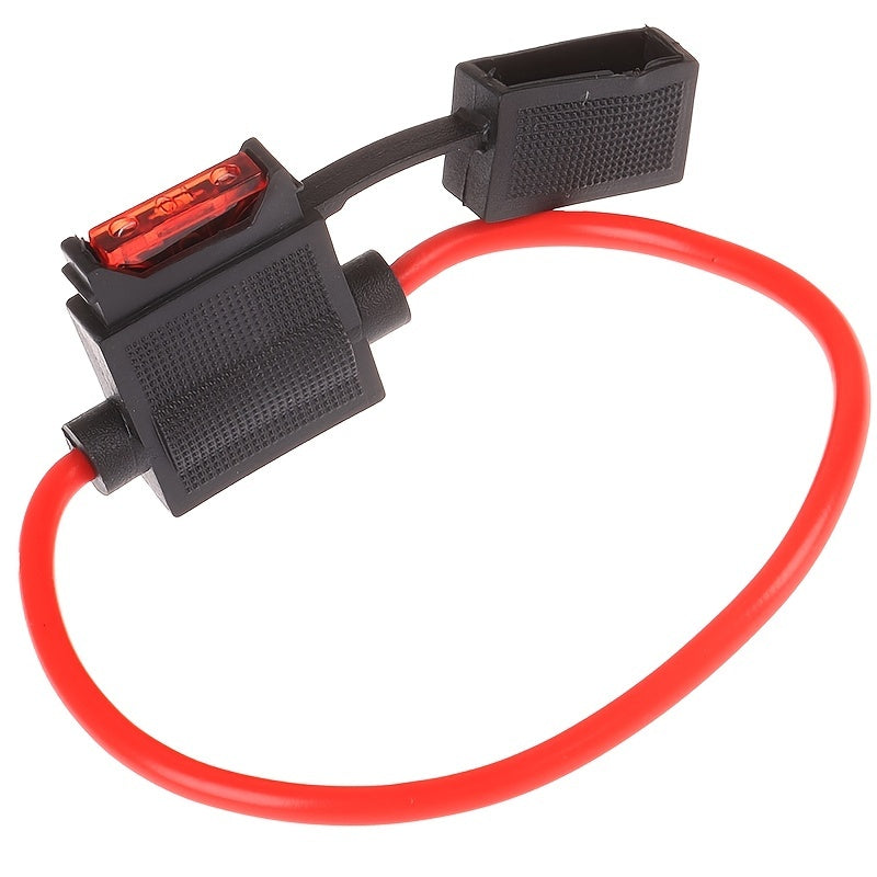 Waterproof Car Fuse Box Holder with 6 Fuses (5A/10A/15A/20A/25A/30A)